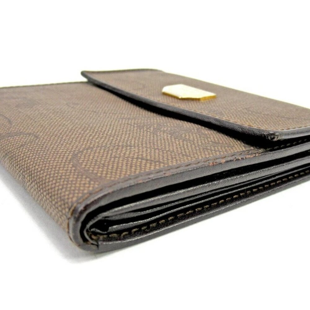 NINA RICCI Bifold Wallet Beige brown Women Authentic secondhand